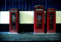 London phone booths c 1980