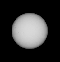 The Sun, with sunspots.
